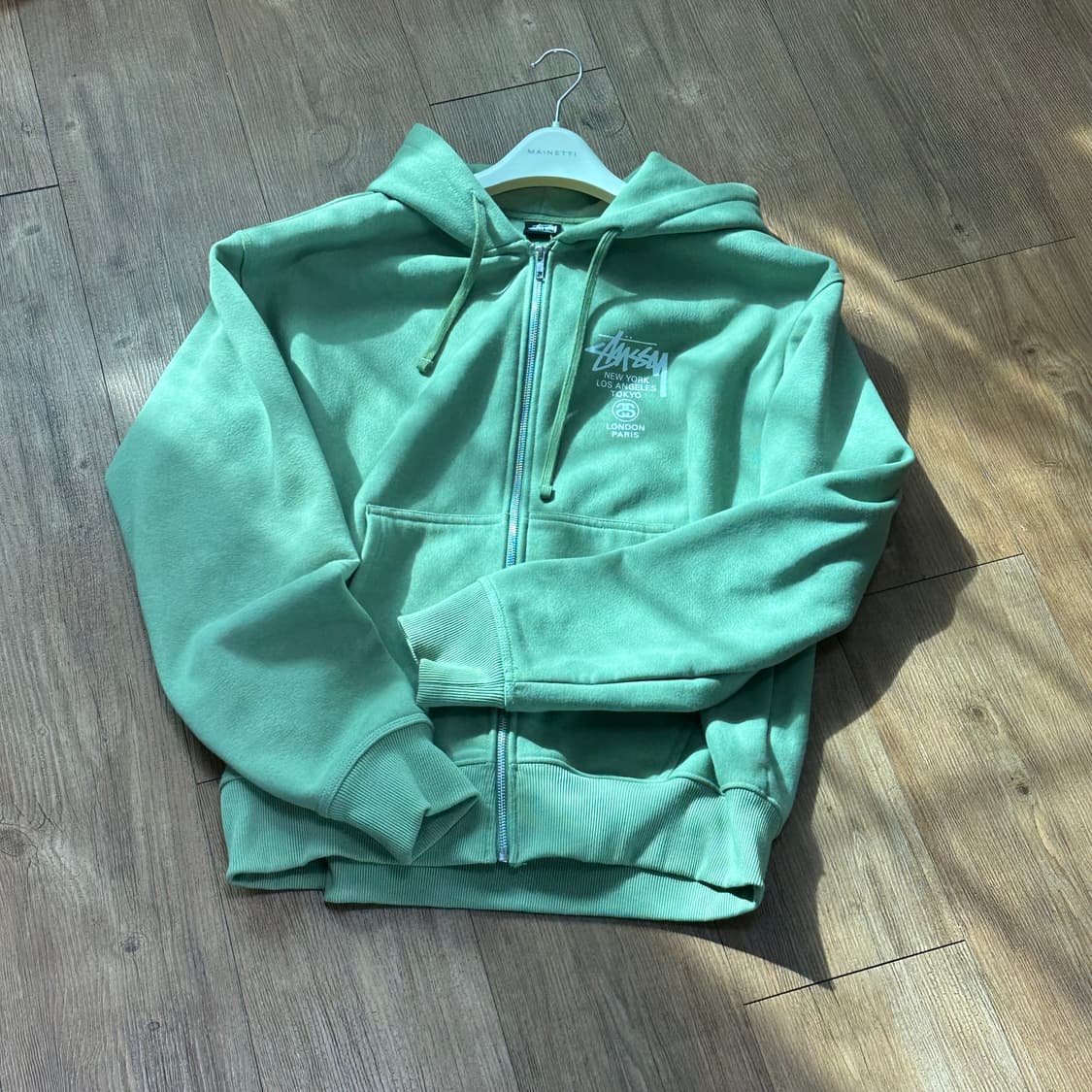 스투시 월드투어 후드집업 모스 상품이미지2