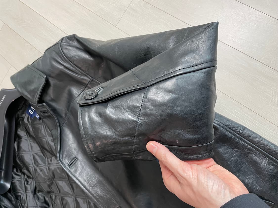 [L] 올드갭 레더 카코트 상품이미지5