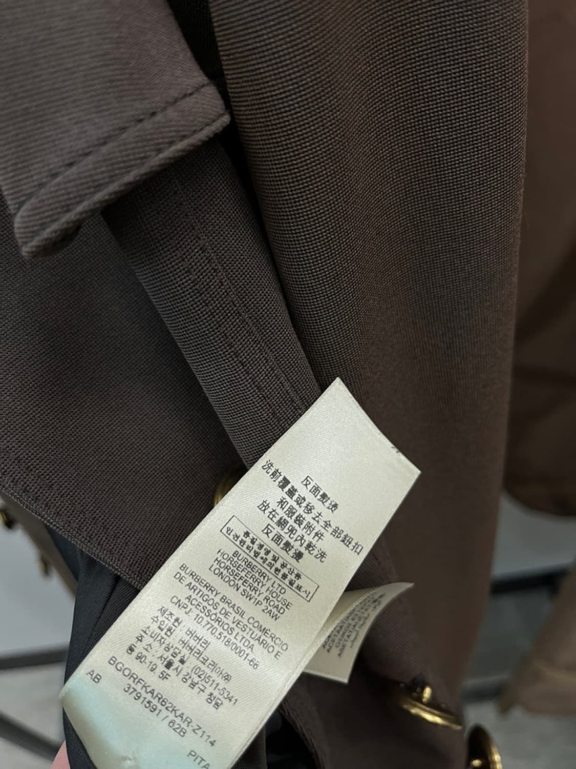 여) 버버리 런던 금장 트렌치코트  상품이미지8