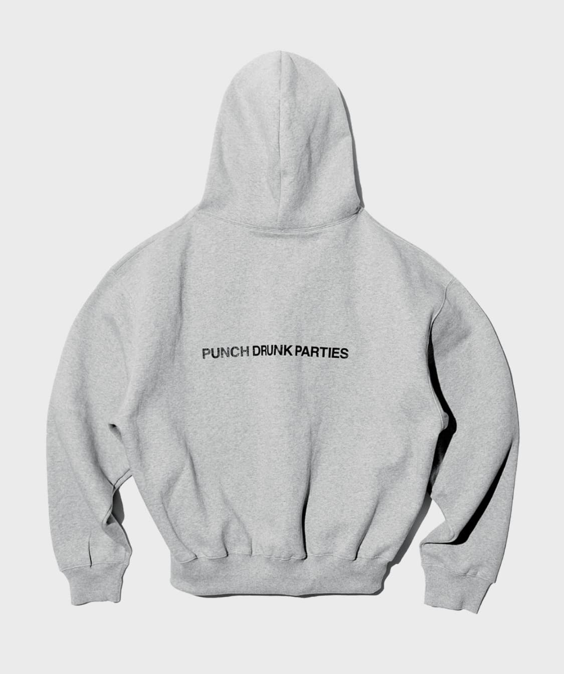 펀치 드렁크 파티즈 서클 로고 오버사이즈 후드 그레이 상품이미지2