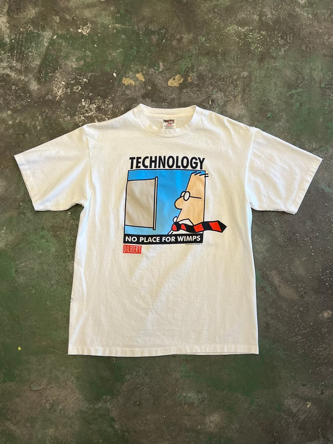 90's 딜버트 테크놀로지 싱글스티치 빈티지 티셔츠 Oneita 오네이타 상품이미지1