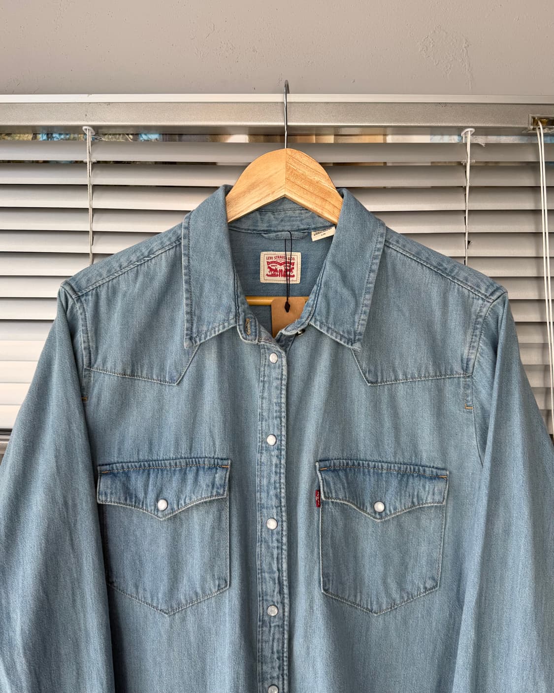 Levis western two pocket denim shirt 상품이미지2