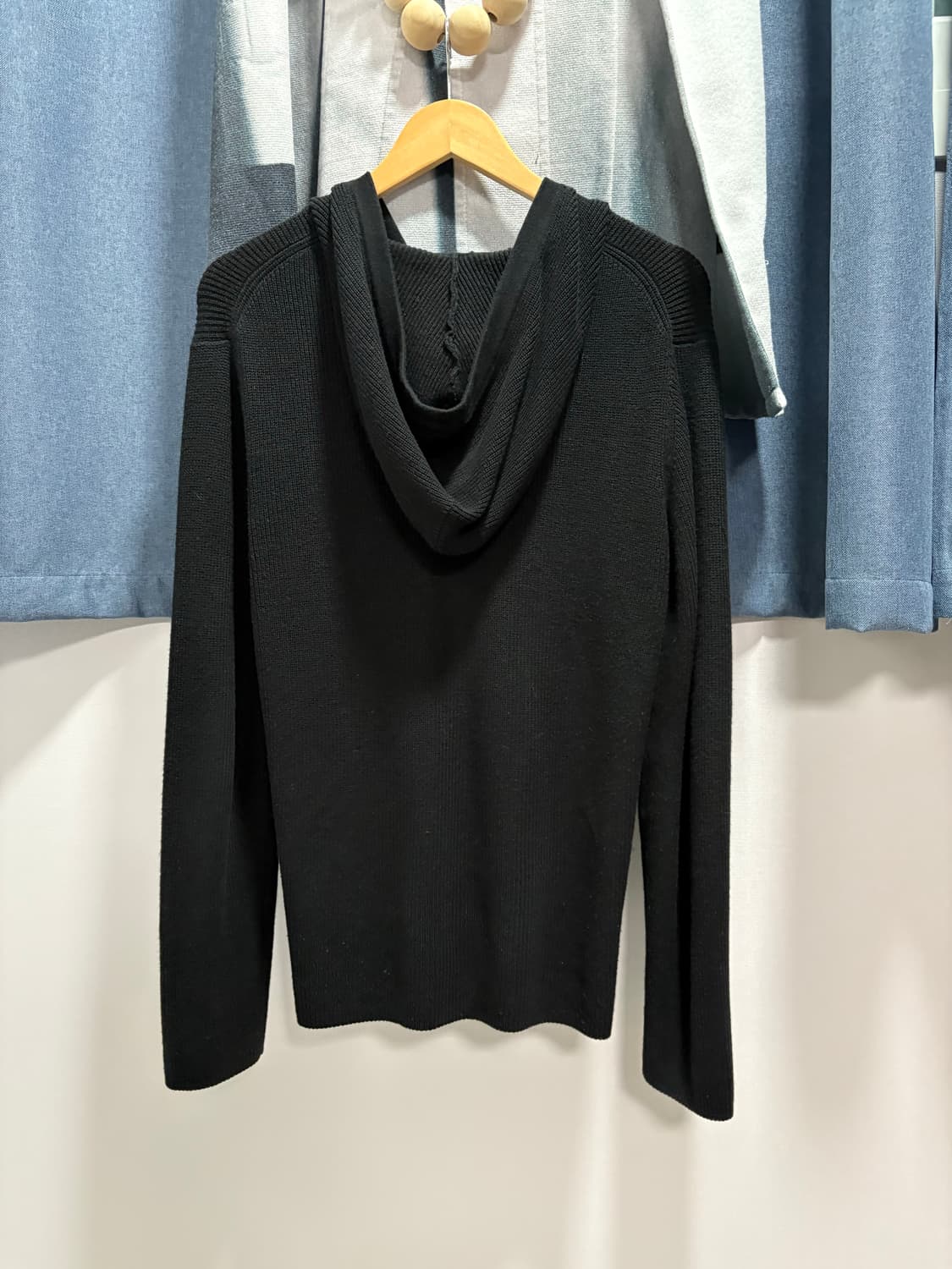 콤사이즘 후드 니트집업 상품이미지2