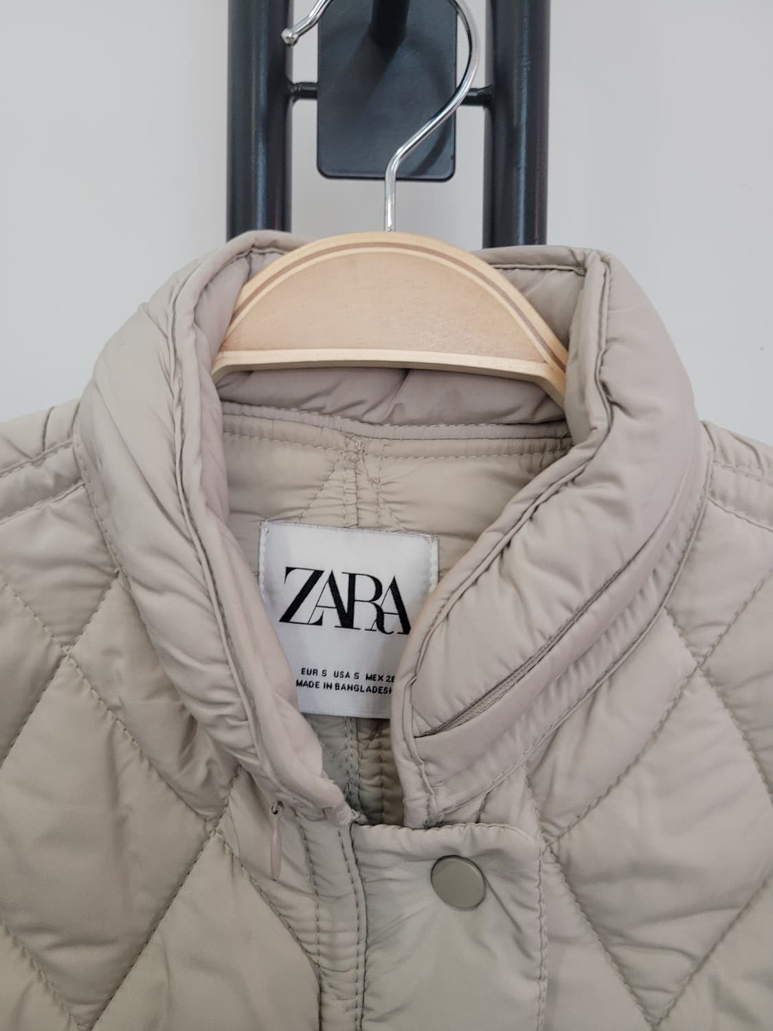 자라 베이지 퀼팅 봄버 자켓 S사이즈 55~77 상품이미지2