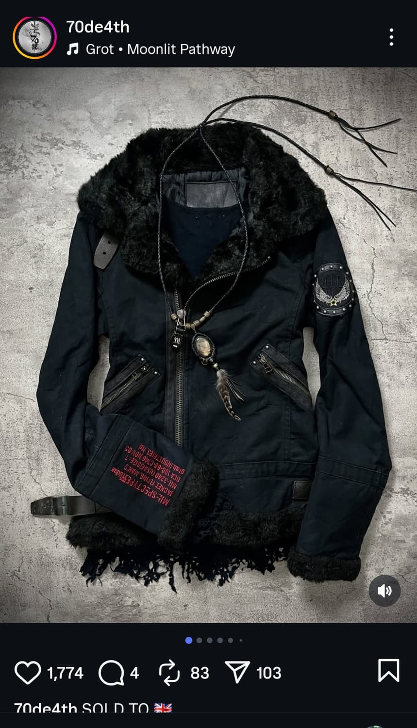 빈티지 Midas 퍼 자켓 상품이미지6