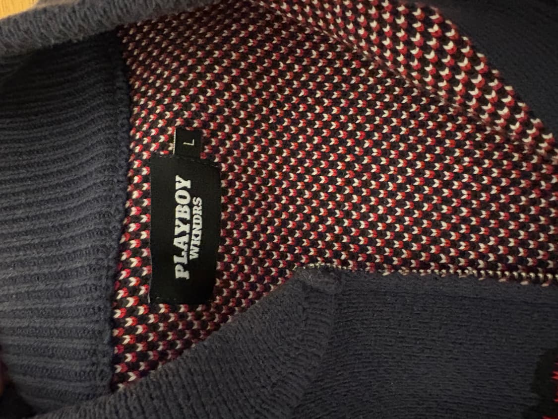 위켄더스 X 플레이보이 니트 집업 상품이미지4