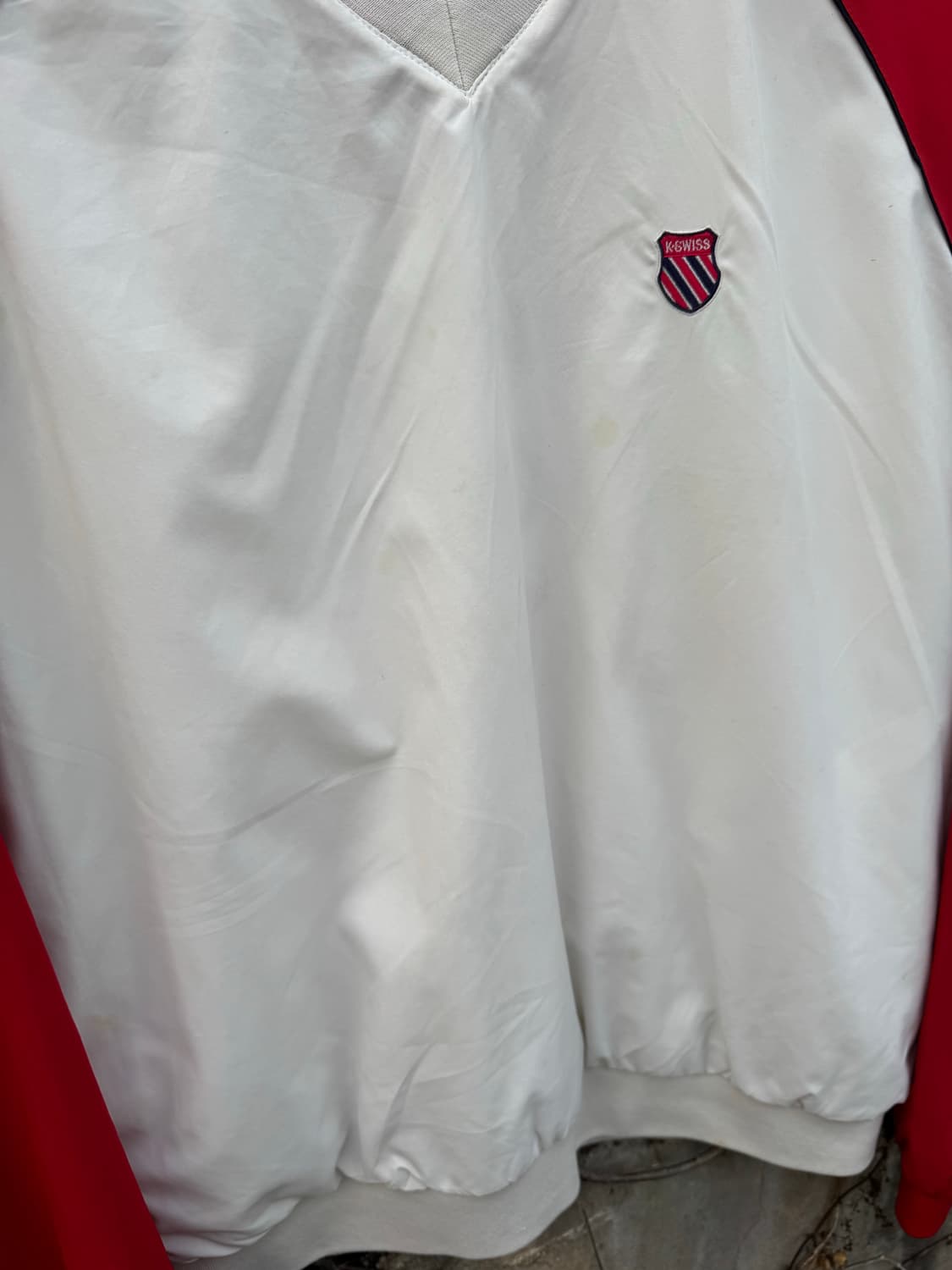 케이스위스 빈티지 자수로고 스포츠 웜업 져지 바람막이 상품이미지3