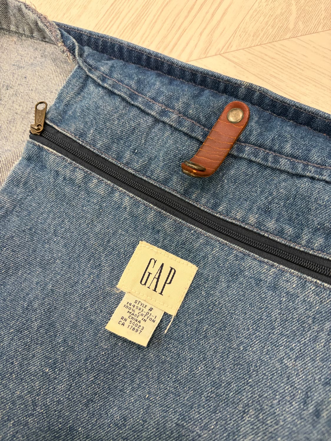 90s old gap 올드 갭 데님 denim 보스턴 토트백 상품이미지2