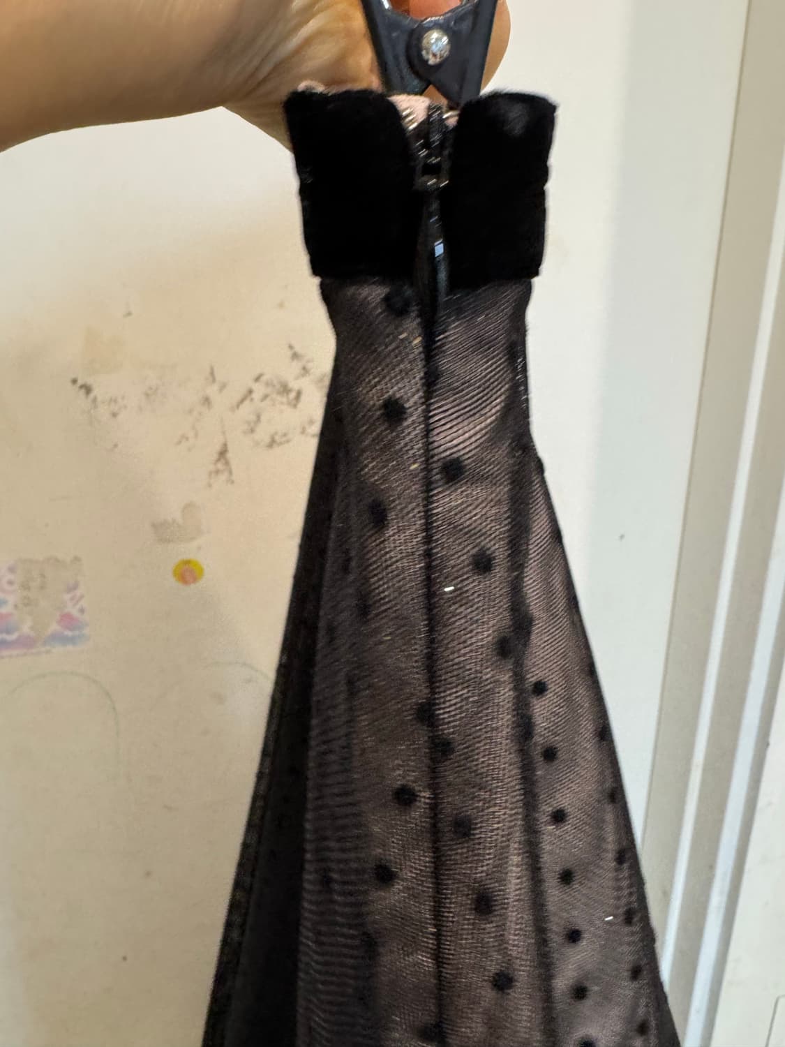 새상품blanchot 블랑쇼 체크 도트 튤 스커트 상품이미지7