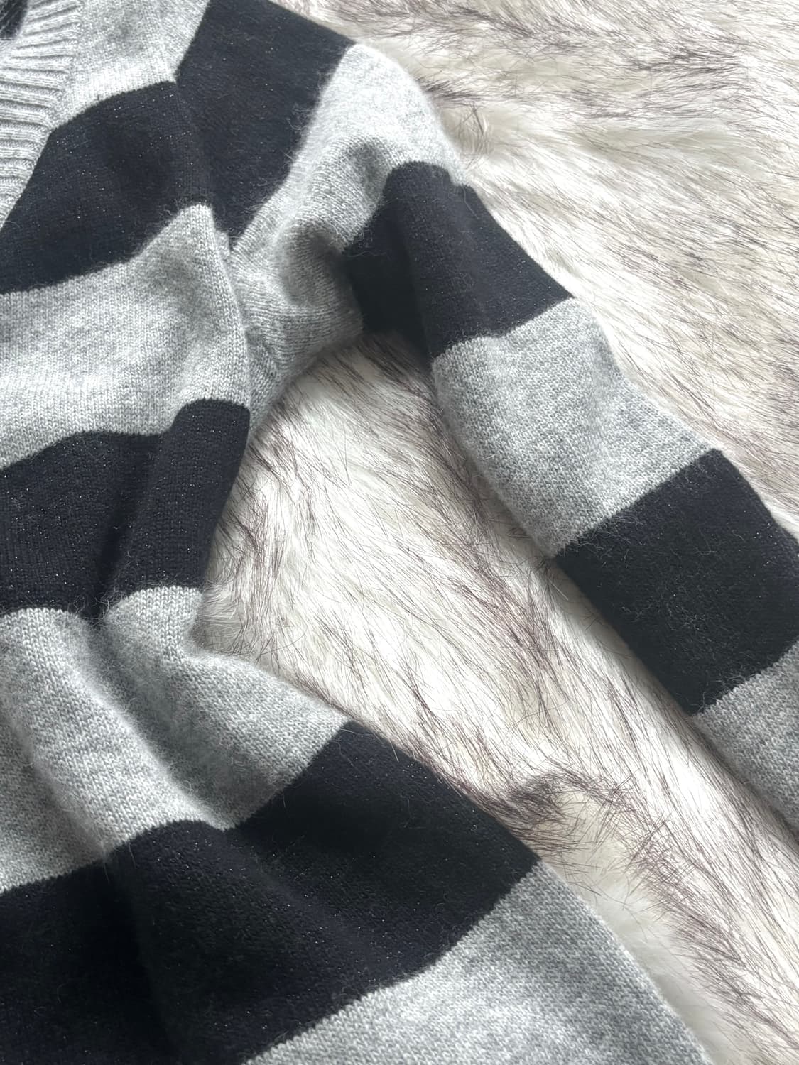 Powning133 빈티지 스트라이프 니트 원피스 상품이미지2