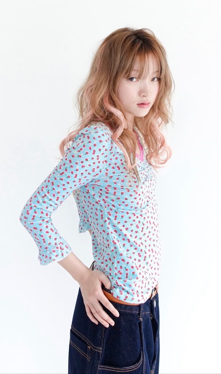 샵 페어리 레이스 탑 스트로베리 상품이미지2