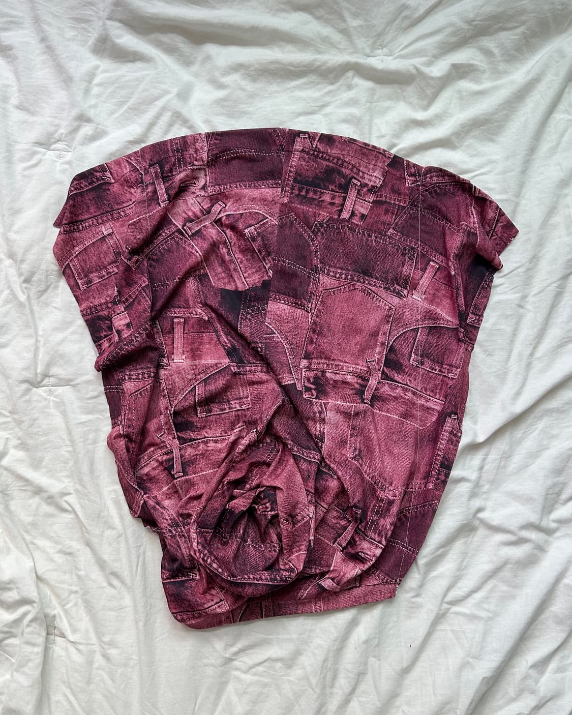 Denim printing skirt 상품이미지2