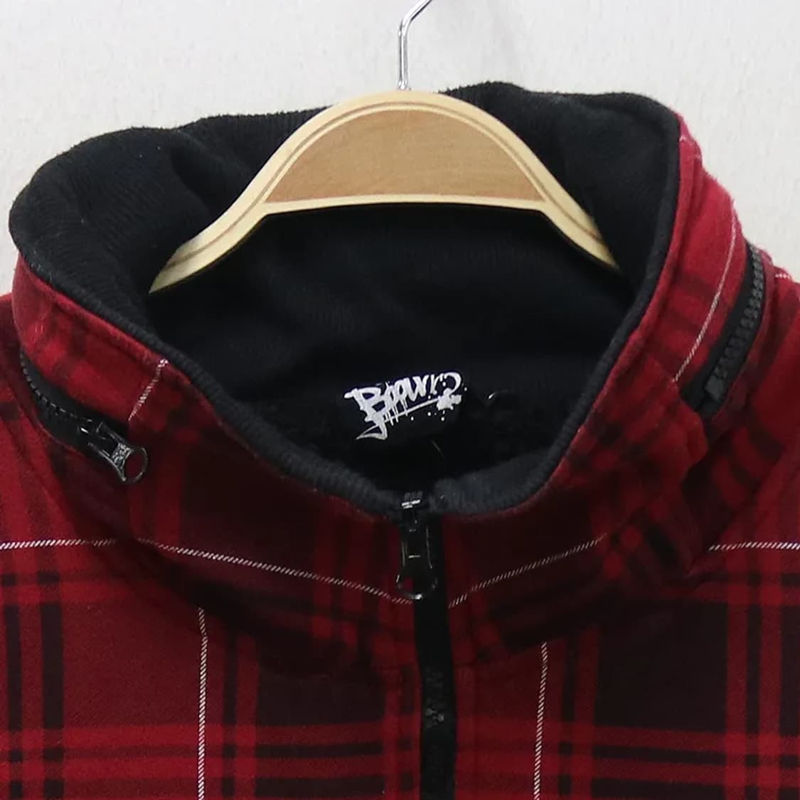 BAD BOY 체크 하이넥 집업 62400 상품이미지3