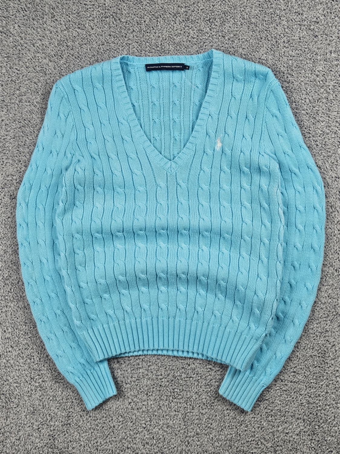 폴로랄프로렌스포츠 브이넥 트위드티드 케이블 니트 ( M ) / 10505 상품이미지1