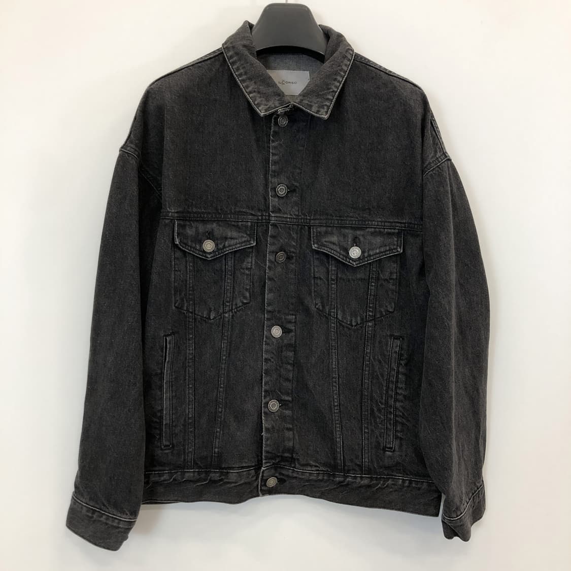 일꼬르소 오버데님 흑청 트러커자켓 L  상품이미지1