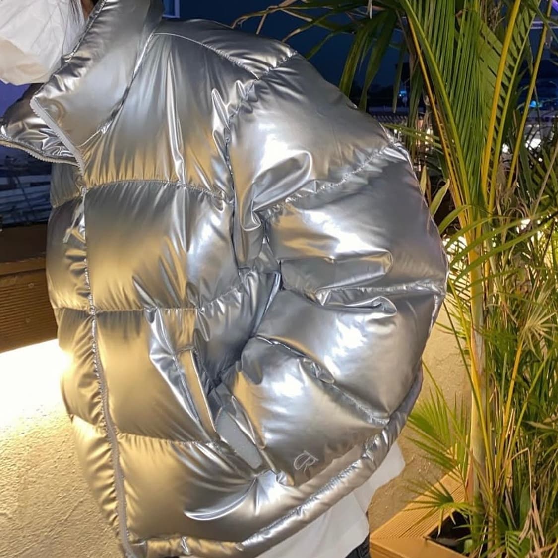 커렌트 숏 푸퍼 패딩 글로시 그레이 F 상품이미지3