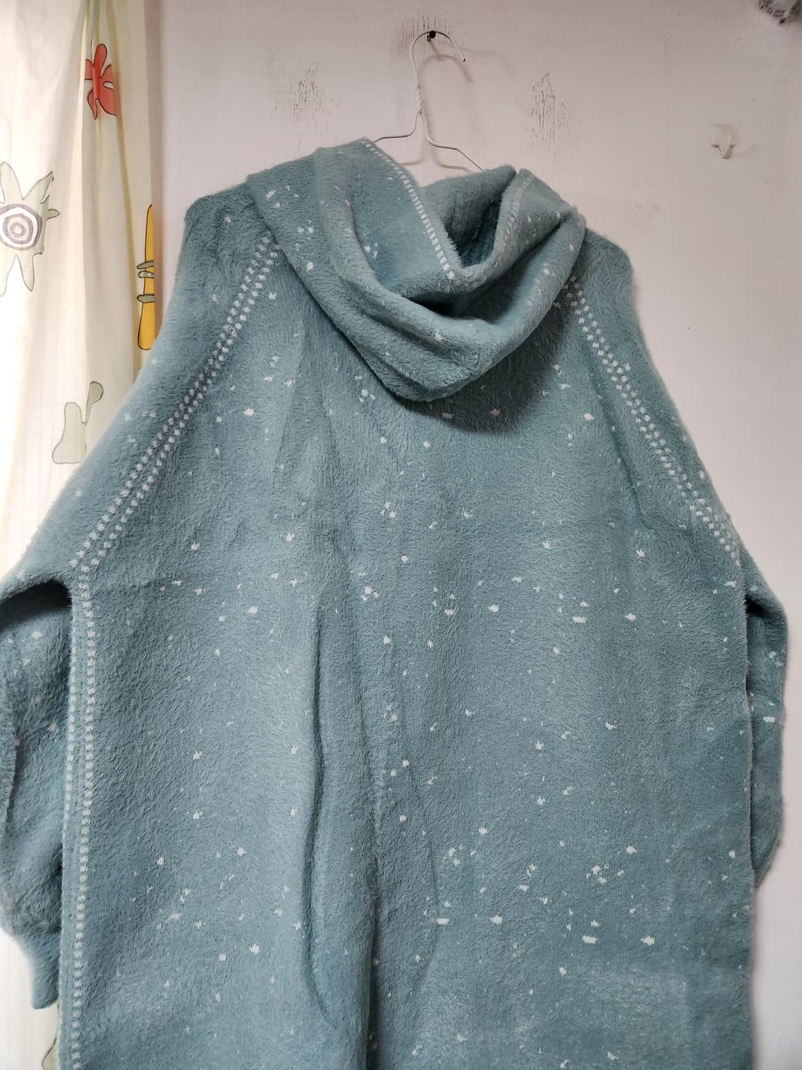 빅사이즈 민트색 후드 롱 가디건 코트 F(88~99) 상품이미지6