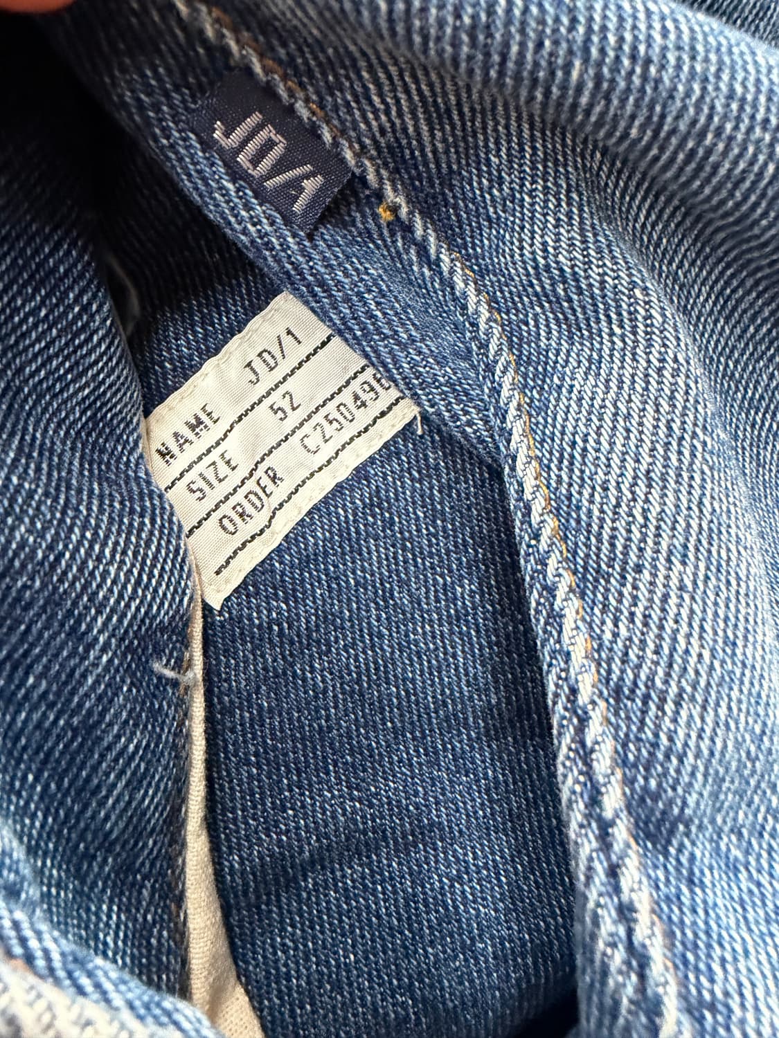 52/ 버버리 1990AW 로고 데님 자켓 상품이미지9