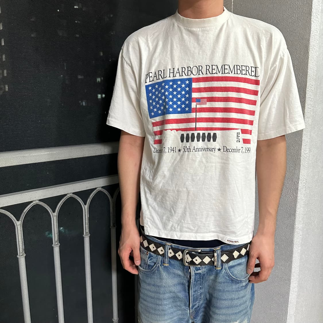 90s USA 진주만 빈티지 티셔츠 상품이미지1