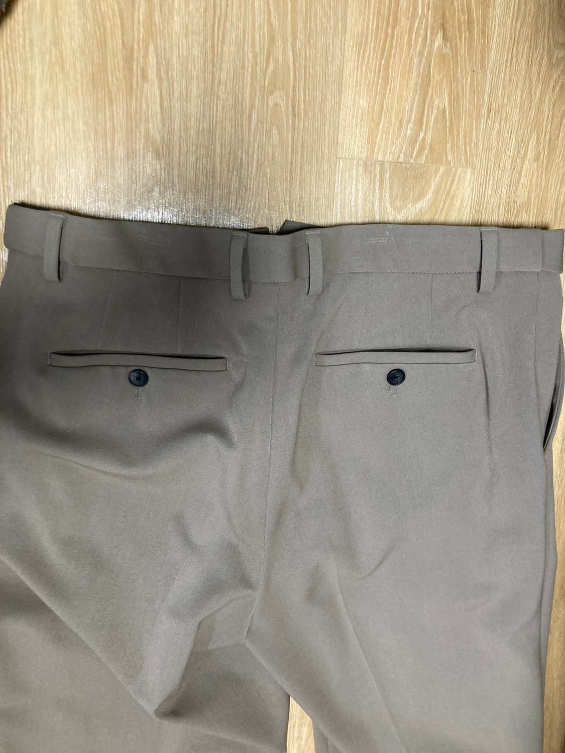 와이드 히든 밴딩 슬랙스(더스티 베이지) 상품이미지9