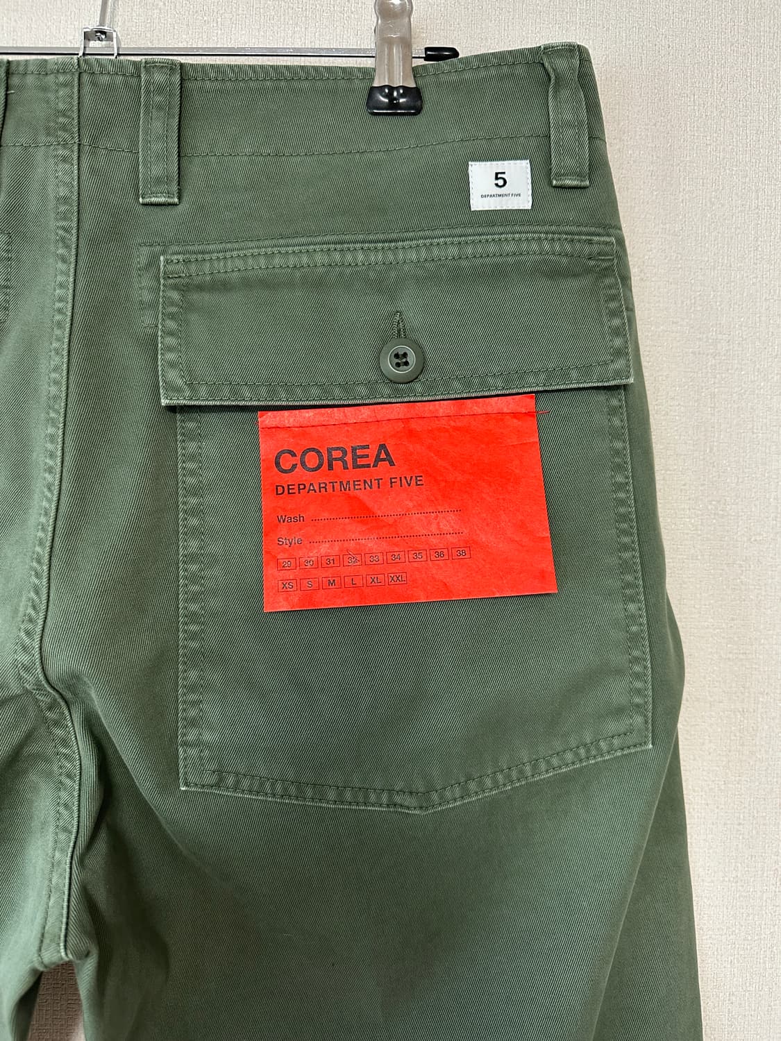 DEPARTMENT 5 / 슬림핏퍼티그팬츠 / 32 / 새상품 상품이미지6