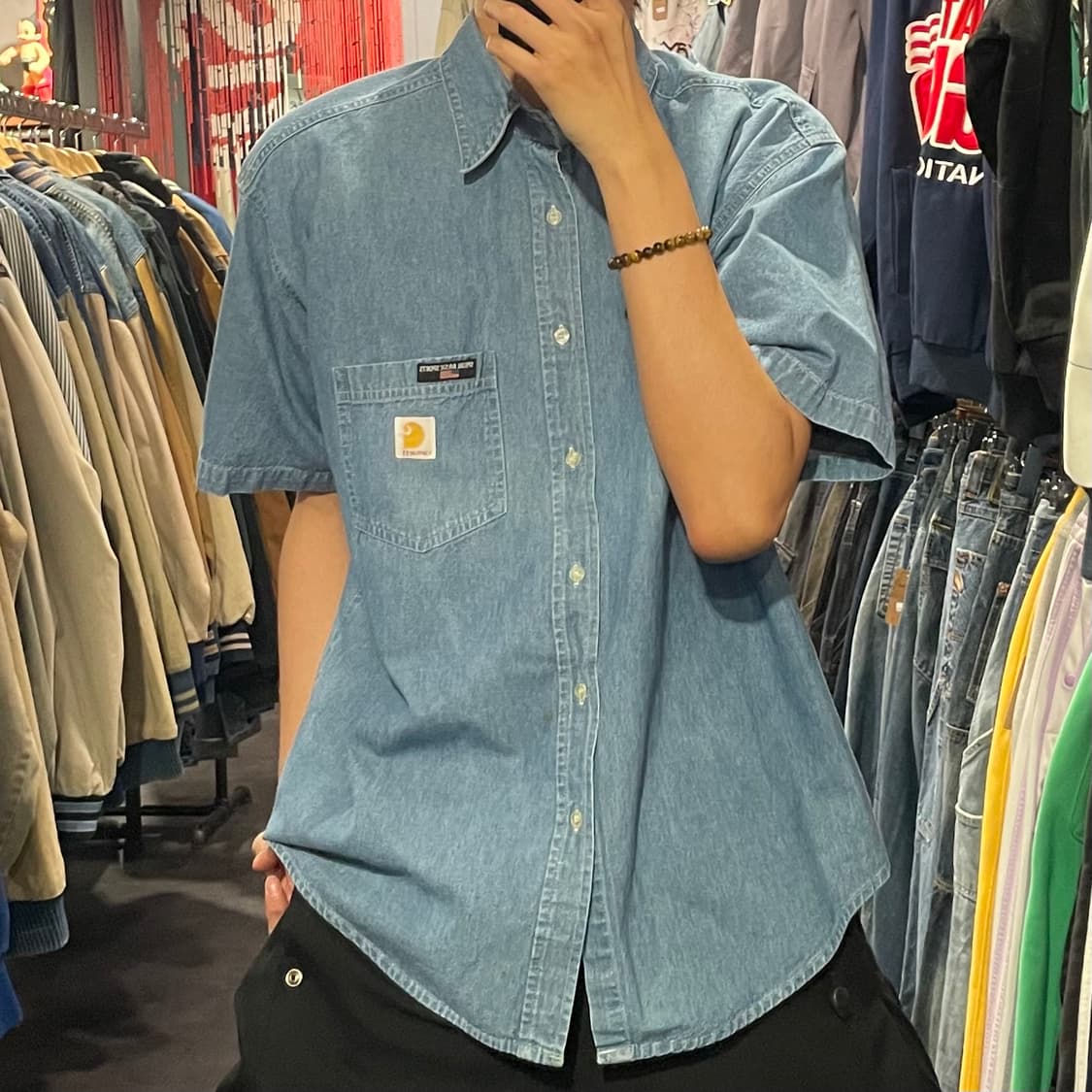 [IM] carhartt 칼하트 연청 반팔셔츠 상품이미지2