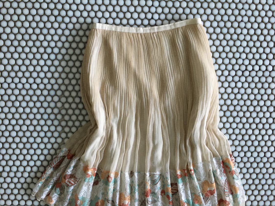 floral ruffle pleated skirt 상품이미지3