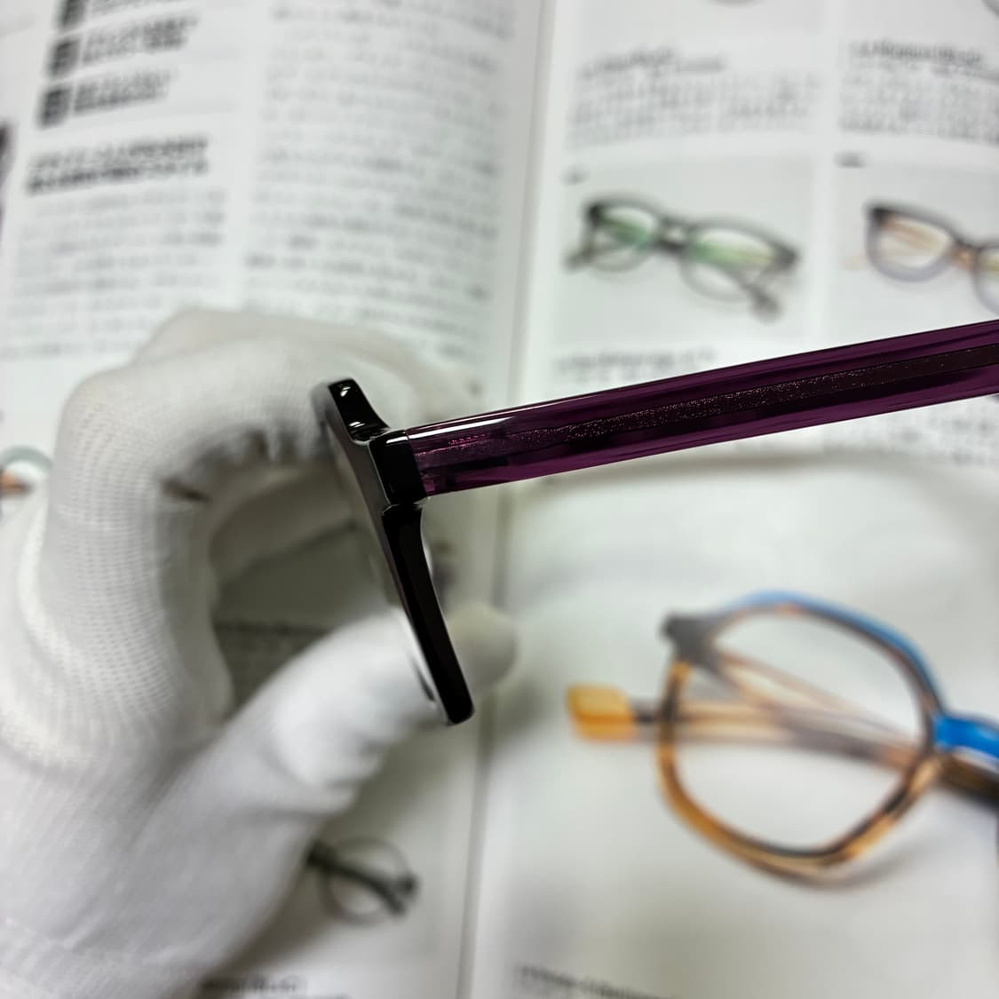 L.A. Eyeworks 엘에이 아이웍스 스퀘어 퍼플 안경 상품이미지4