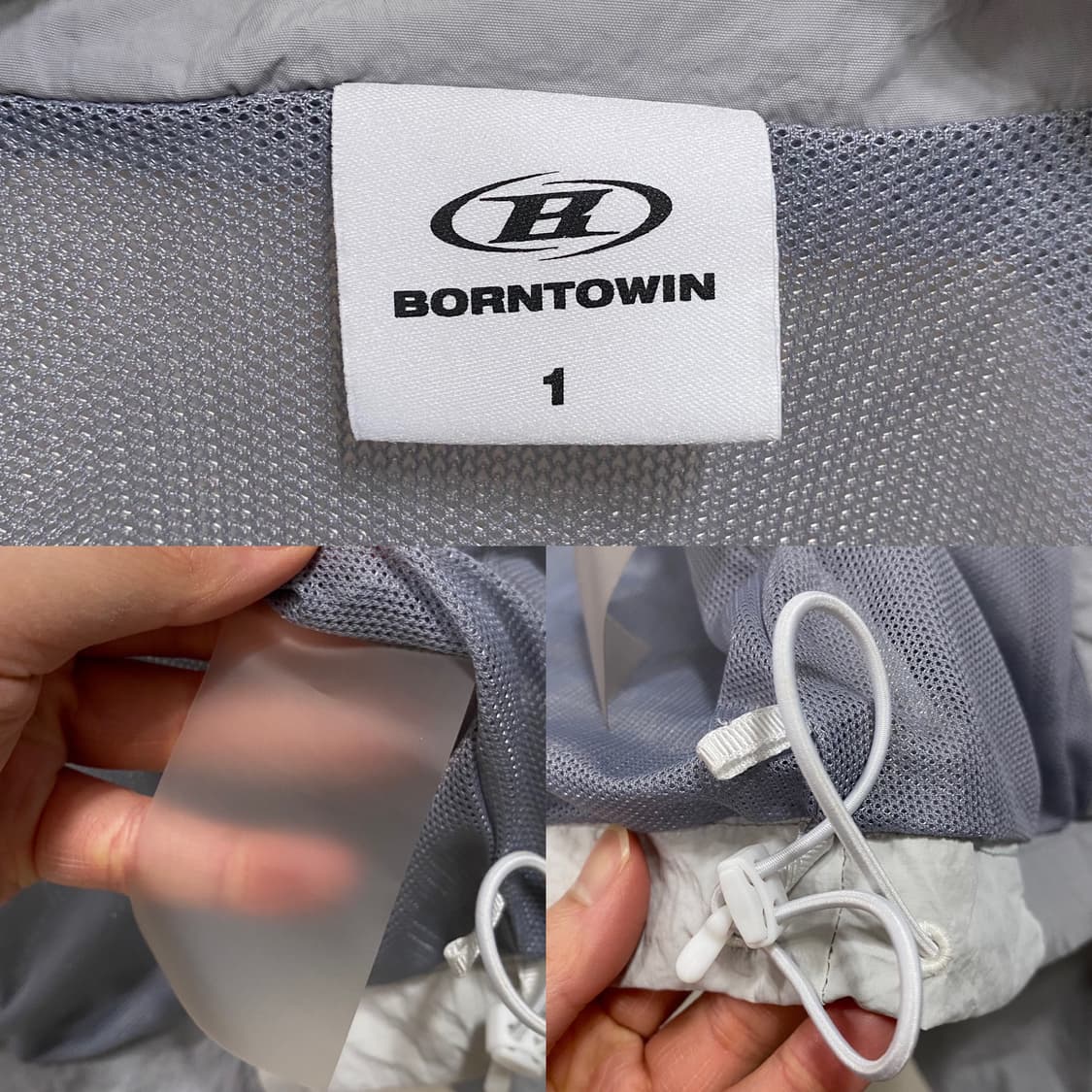 본투윈 우먼스 나일론 블록 자켓 그레이 상품이미지8