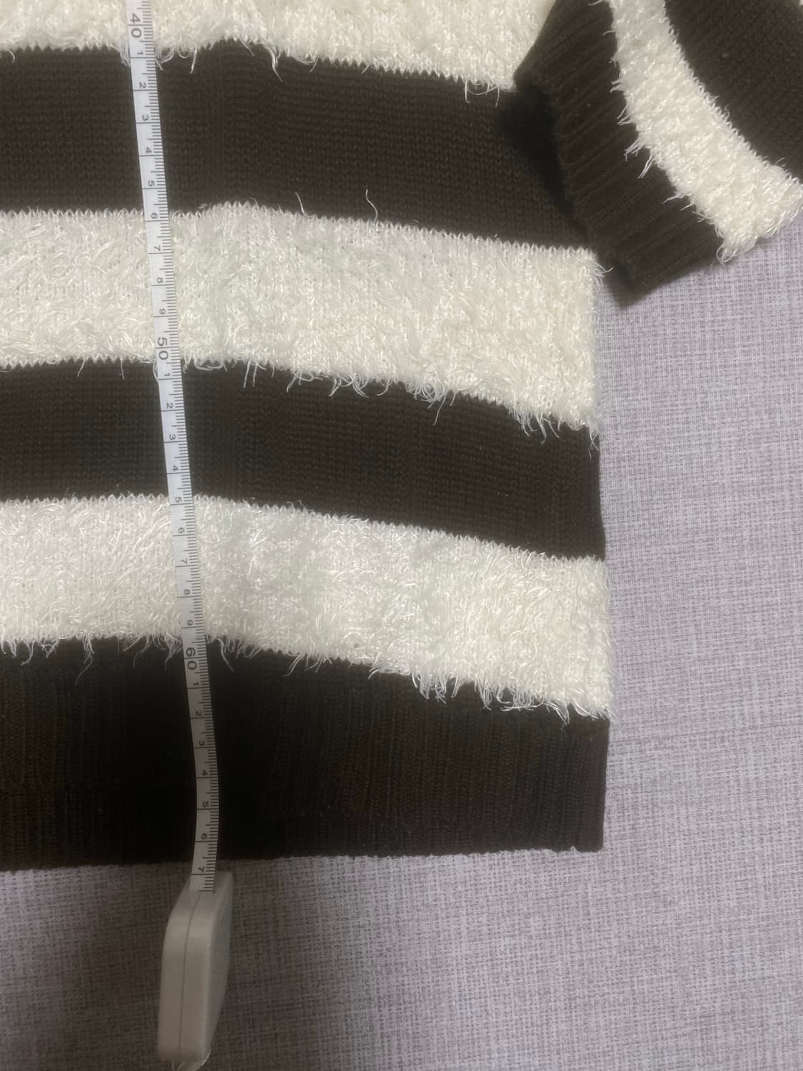 일본빈티지 Finalbasic 바선생 스트라이프 모헤어니트스웨터 상품이미지4