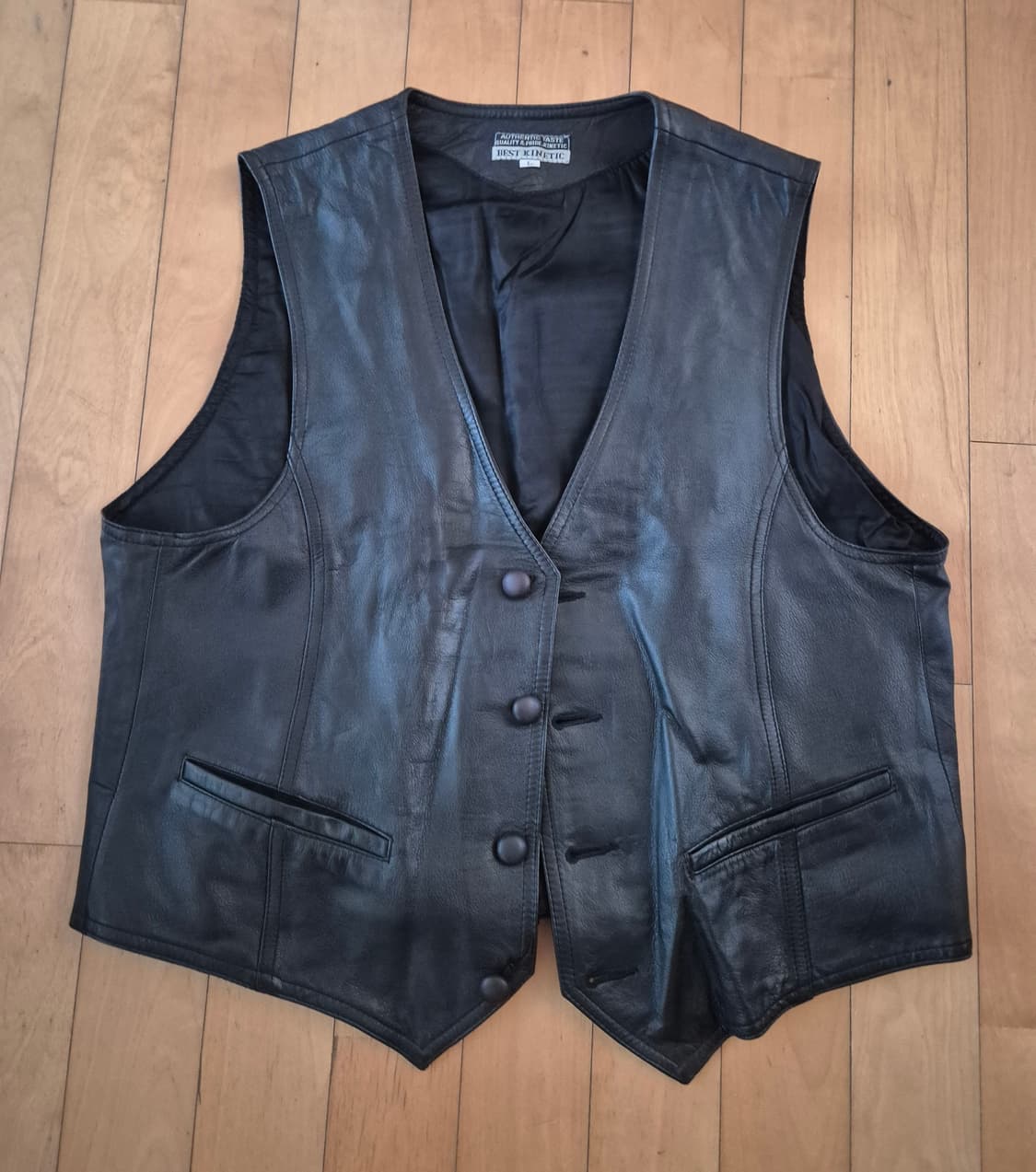 검정색 가죽 베스트 상품이미지1