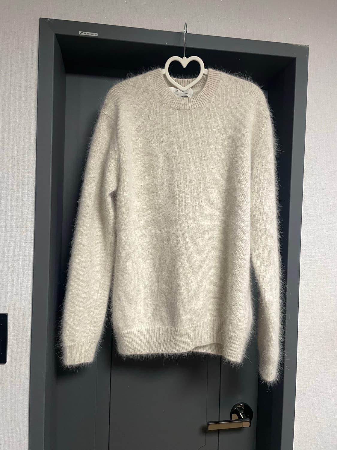 Laine 린넨 아이보리 앙고라 니트 스웨터 (L) 상품이미지1