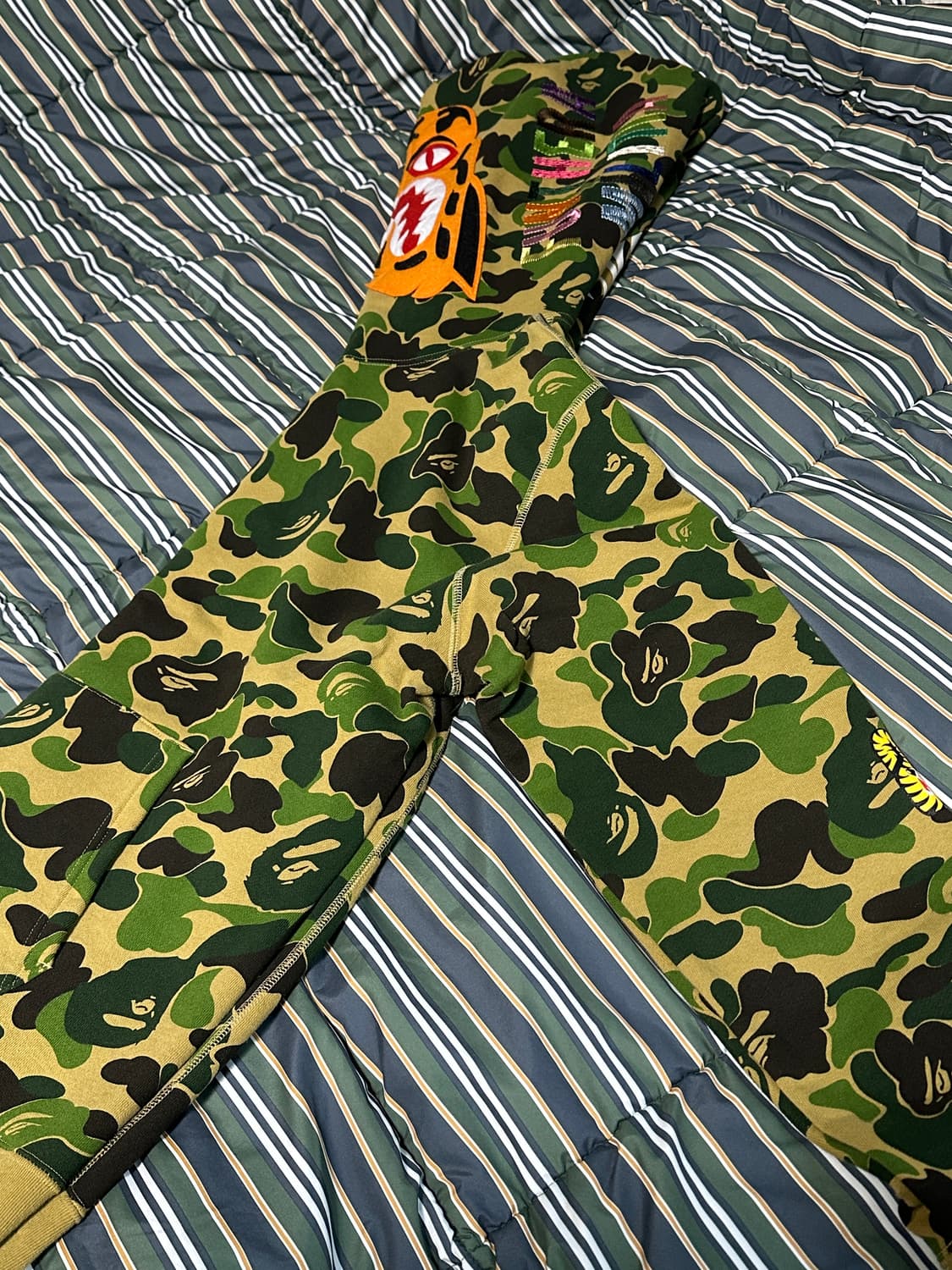 BAPE 베이프 ABC 카모 타이거 후드집업 XXL 상품이미지2