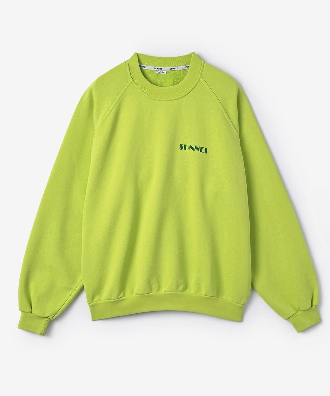 [S] 써네이 미니 로고 맨투맨 라이트 그린 새상품 상품이미지1