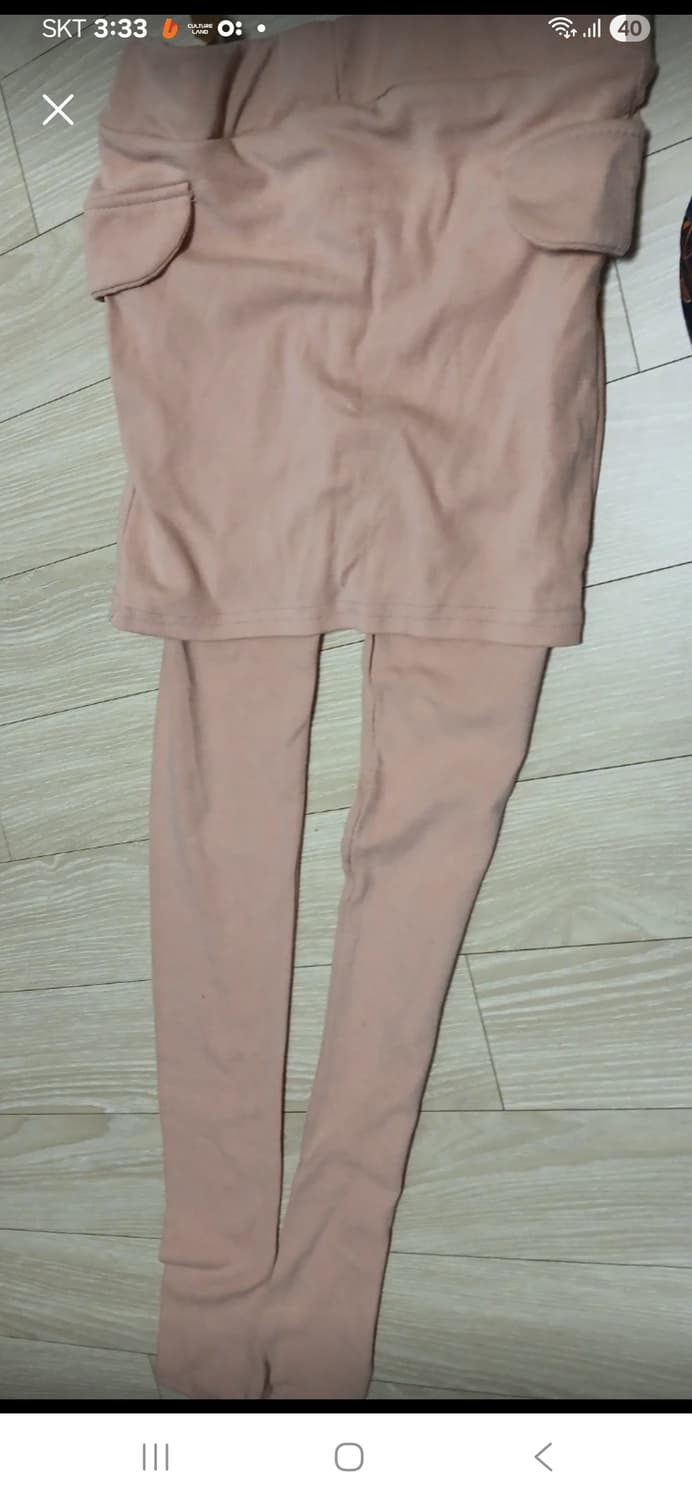 핑크 치마 레깅스 허단40 상품이미지1