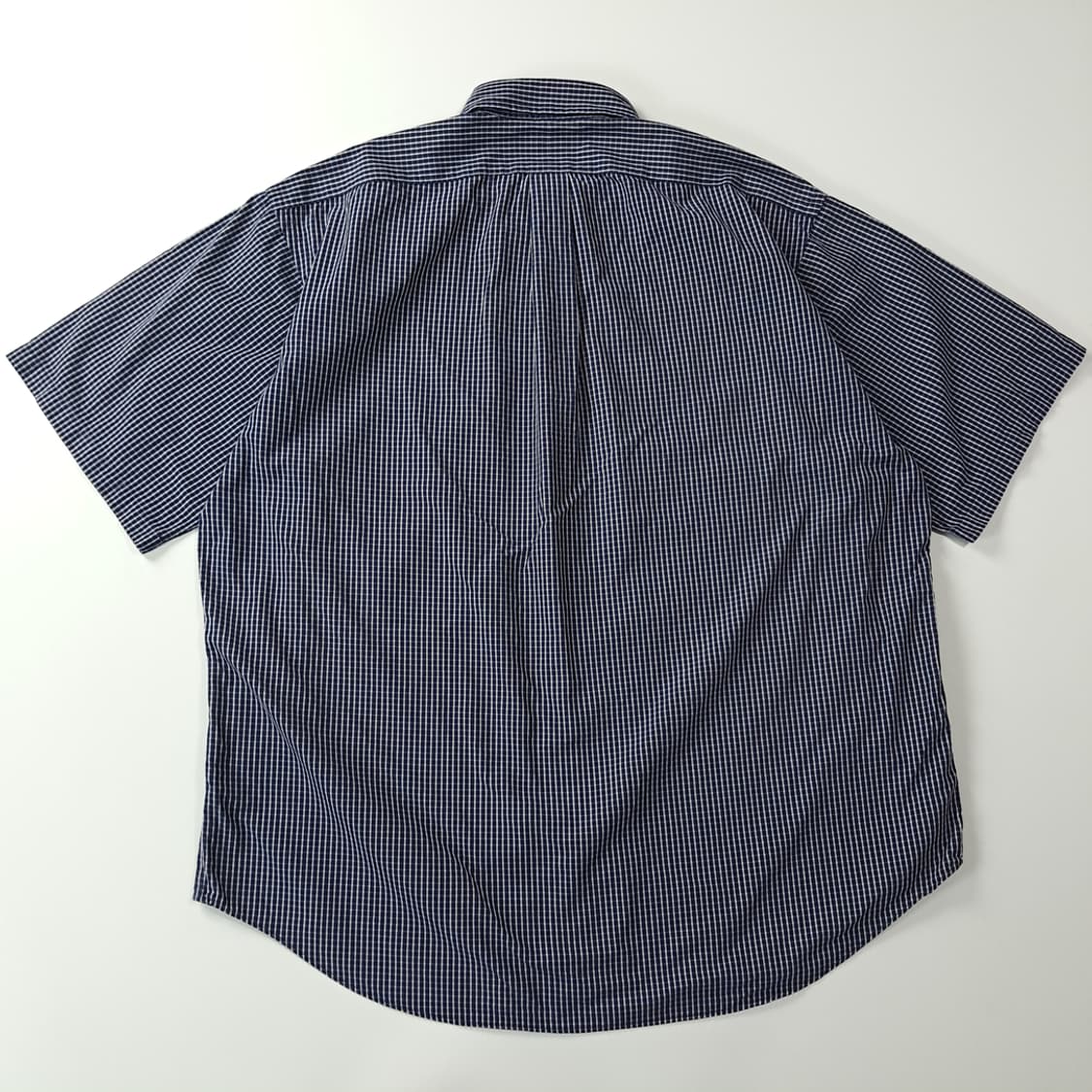 CK888 XL 폴로 90s 네이비 마이크로윈도우페인 반팔 셔츠 남방 상품이미지6