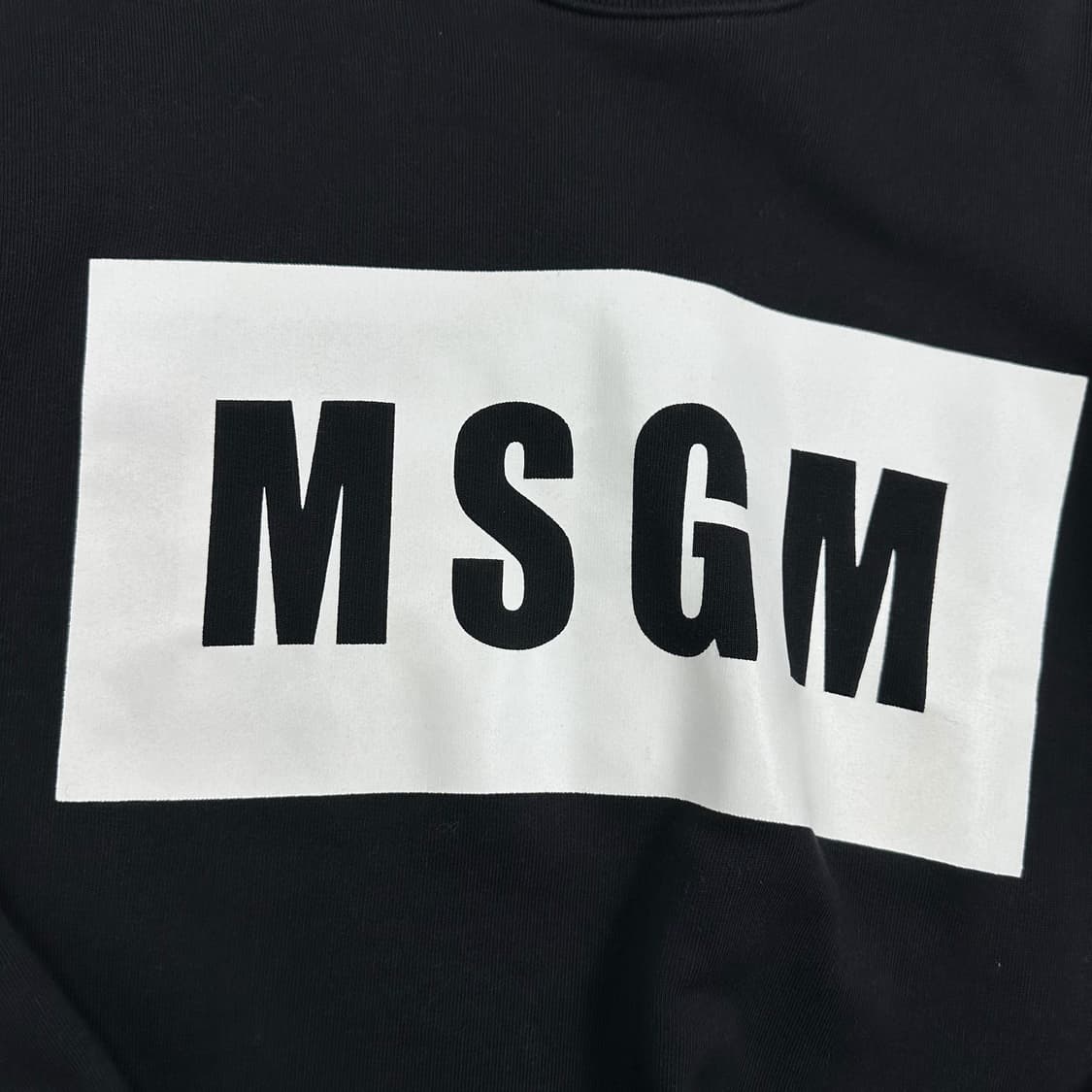 MSGM 박스 로고 우먼 블랙 맨투맨 (M 여성추천) 상품이미지4
