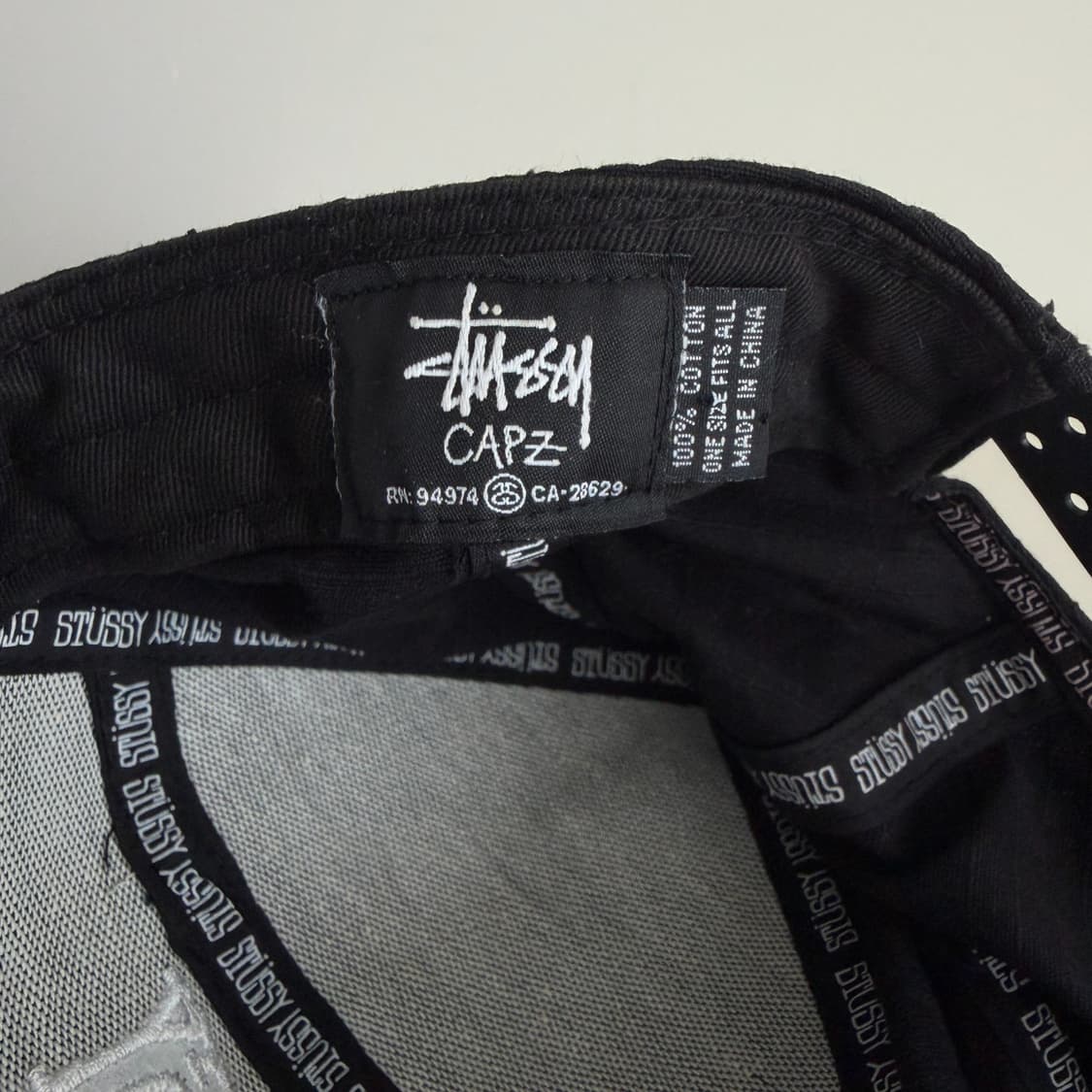 스투시 트룹스 스타 브림 캡 블랙 상품이미지5
