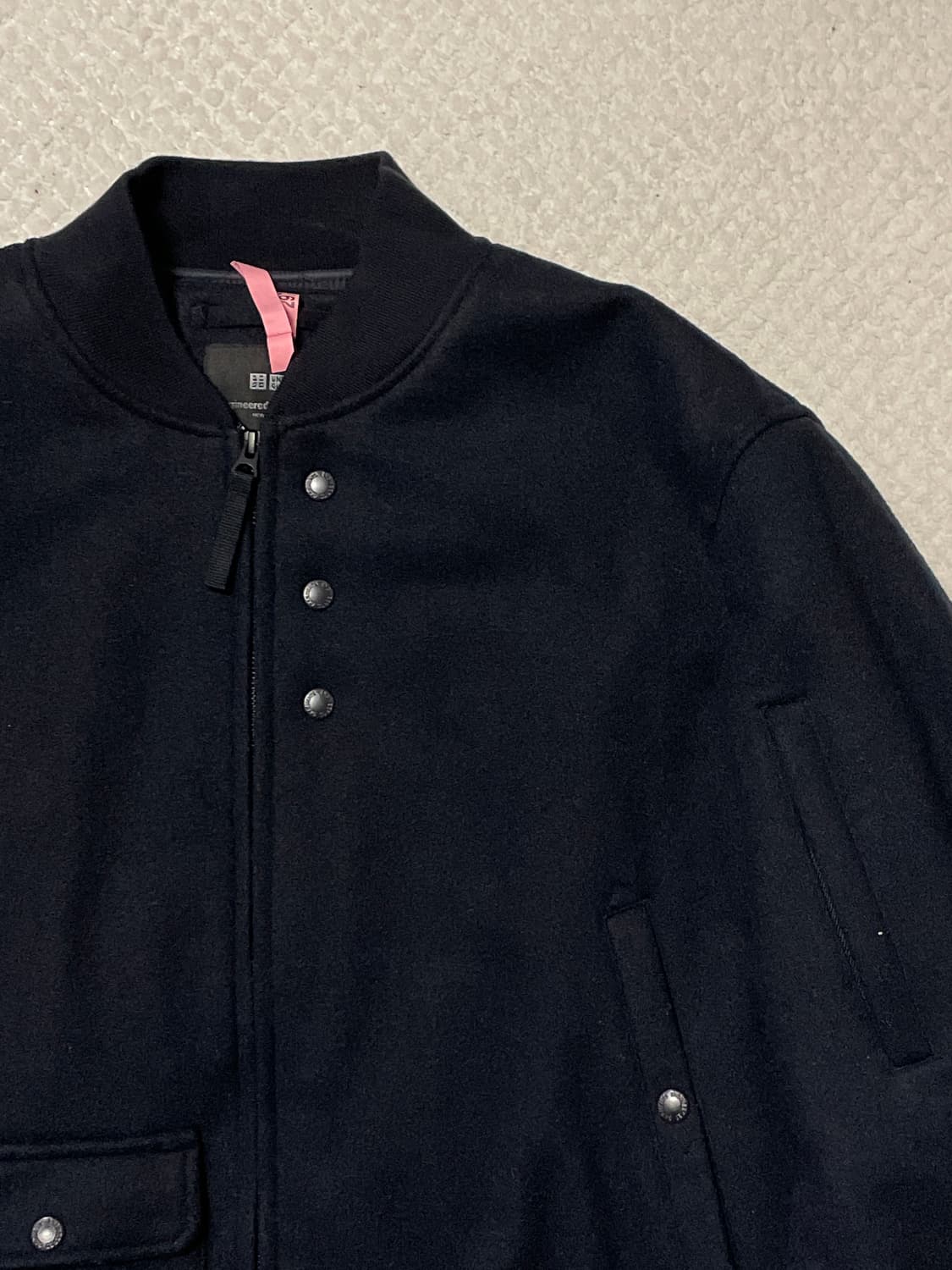 유니클로 X 엔지니어드 가먼츠 콜라보 쇼트 블루종 네이비(클리닝O) 상품이미지4