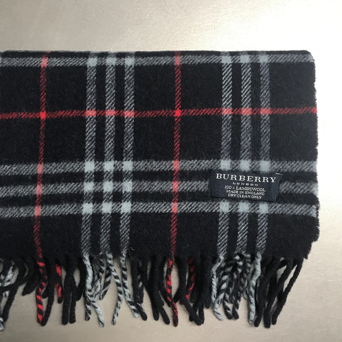 버버리 정품 램스울 머플러 네이비 상품이미지2