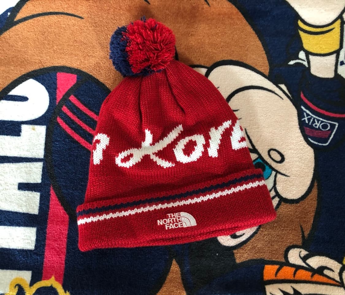 (2) 노스페이스 팀코리아 방울비니/국대비니(레드) 2018평창 상품이미지1