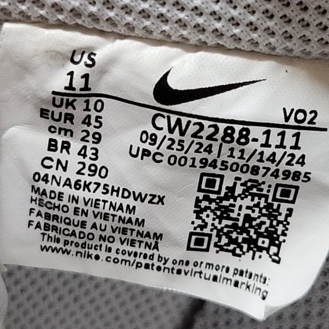 나이키 에어포스 290 화이트 로우 상품이미지7