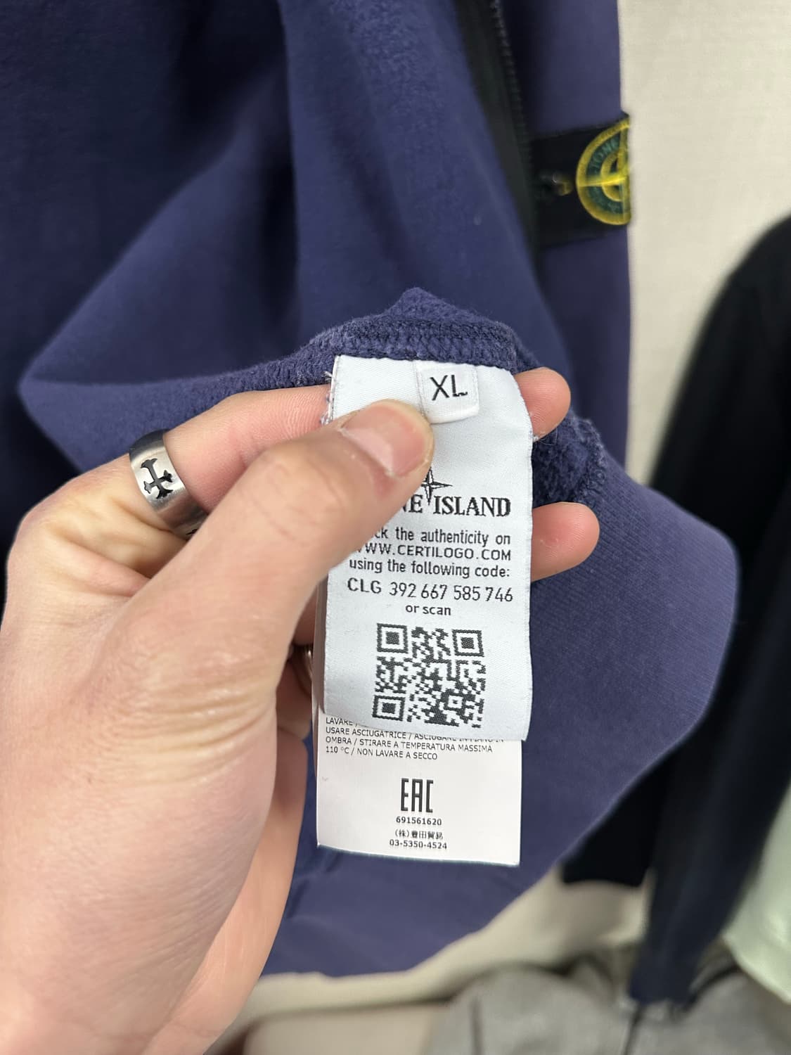 스톤아일랜드 집업 Xl(100-105) 정품 상품이미지3