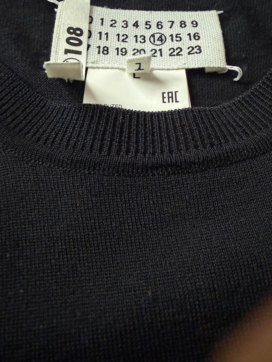 마르지엘라 블랙 라나울 니트 상품이미지5