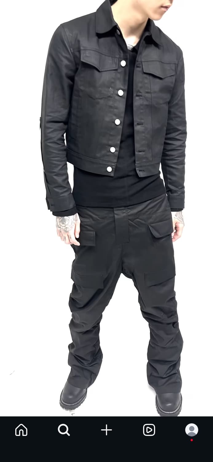 yyyy 코팅 트러커 자켓 상품이미지2