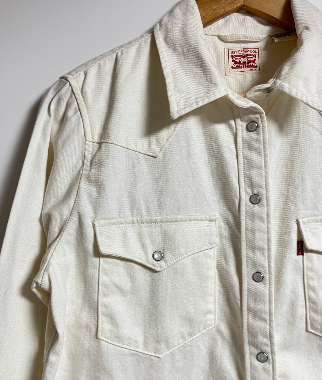 공용 리바이스 아이보리 웨스턴 셔츠 남방 M 상품이미지5