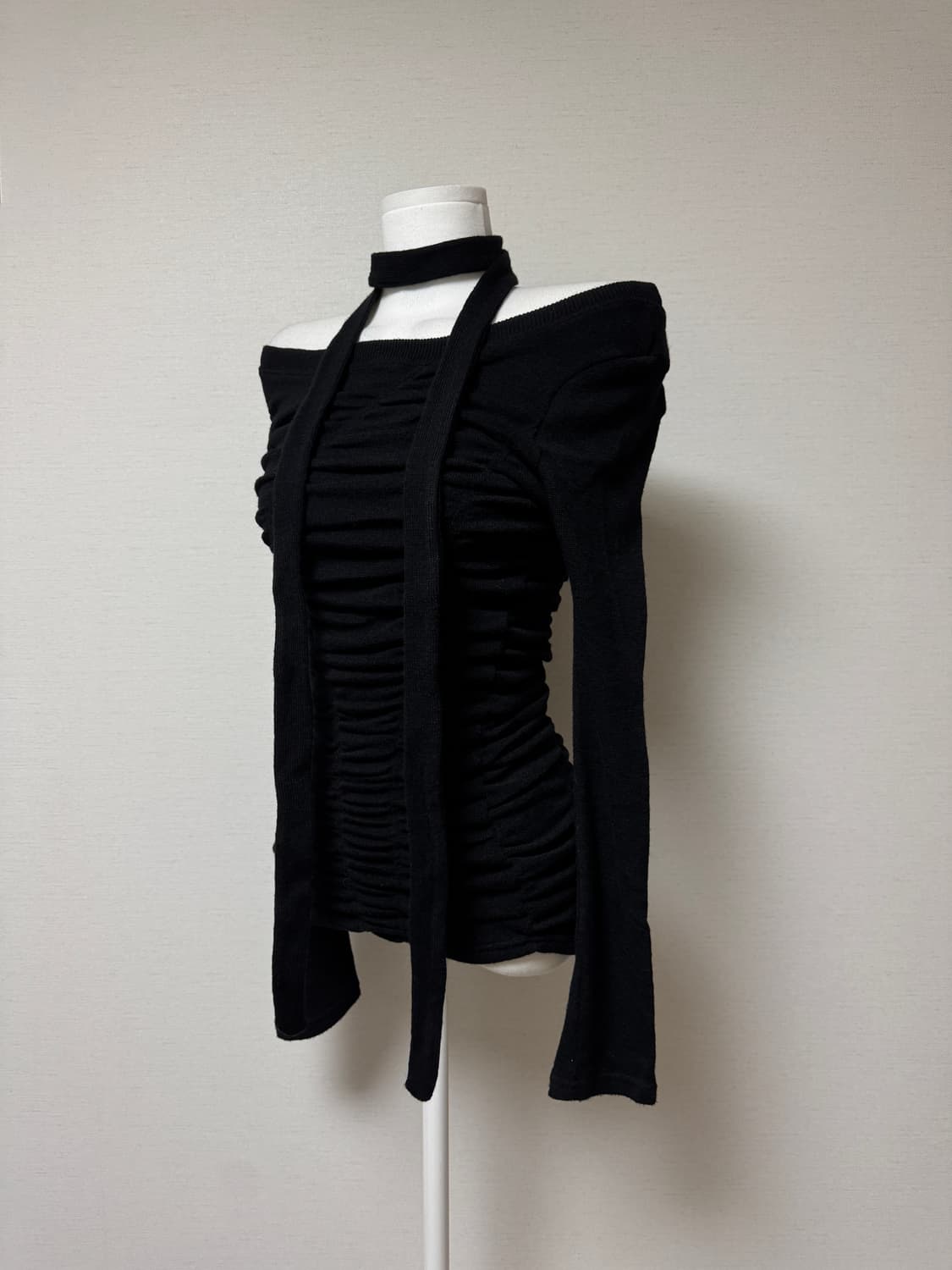 나체) 셔링 롱슬리브 니트티 상품이미지3