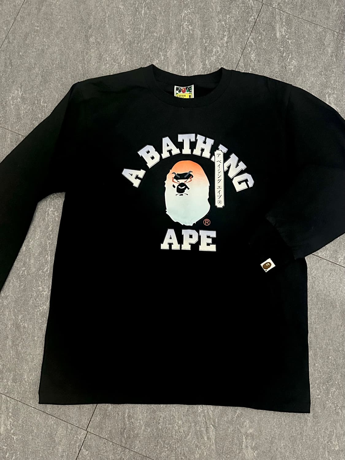 Bape 재팬 한정판 가부키 헤드 롱슬리브 티셔츠 상품이미지2