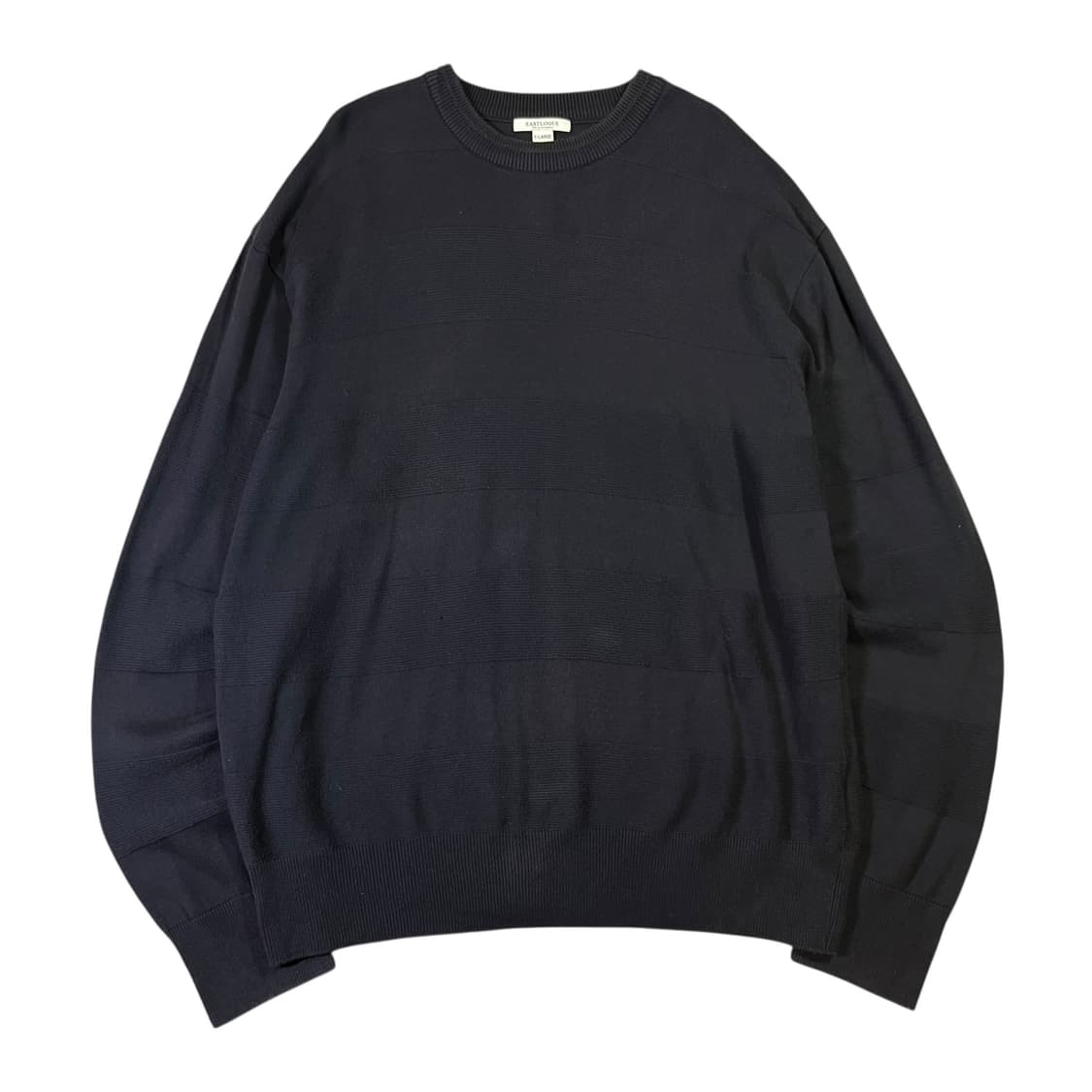 EASTLOGUE 이스트로그 네이비 코튼 니트 상품이미지1