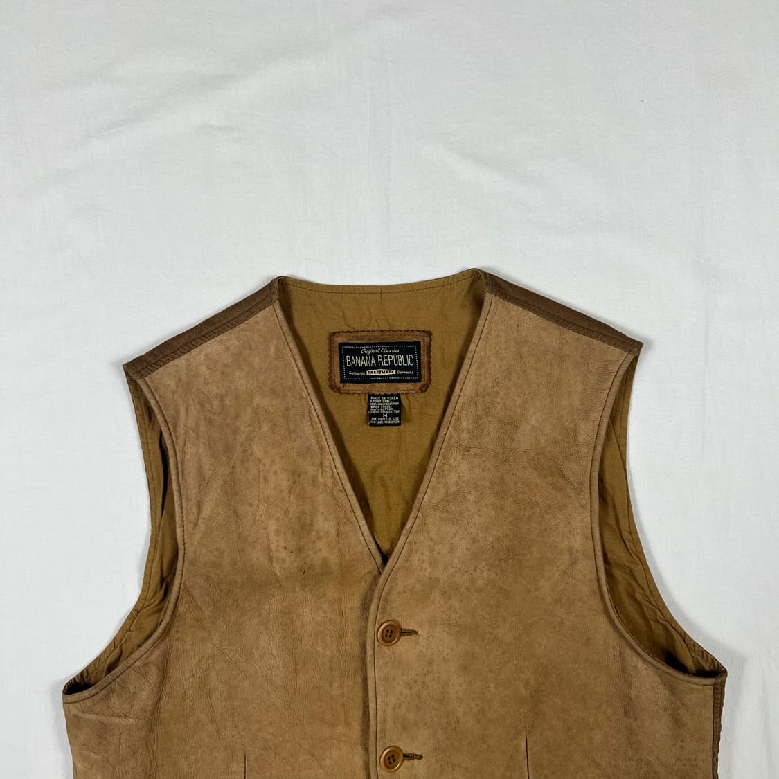 80’s 바나나리퍼블릭 리얼레더 가죽 베스트 조끼 상품이미지2